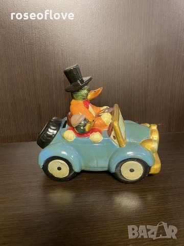 Стара керамична статуетка патици касичка внос от Франция