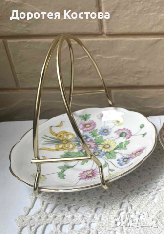 ROYAL ALBERT красива кошничка за бонбони или малки плодове , снимка 5 - Антикварни и старинни предмети - 52159859