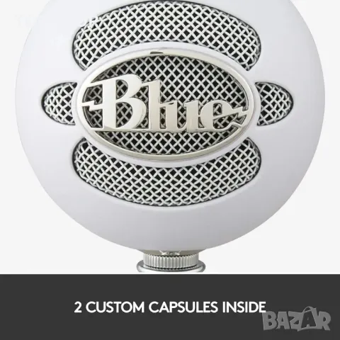 Микрофон Gaming Blue Snowball iCE USB, Професионален, PC & Mac, снимка 5 - Микрофони - 48741665