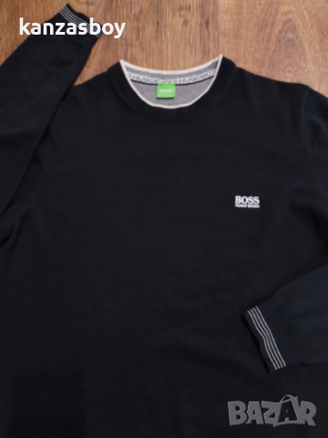 hugo boss green rime fw15 - страхотен мъжки пуловер М, снимка 3 - Пуловери - 52296284