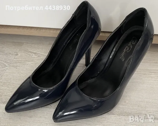 Сини обувки на висок ток , снимка 1