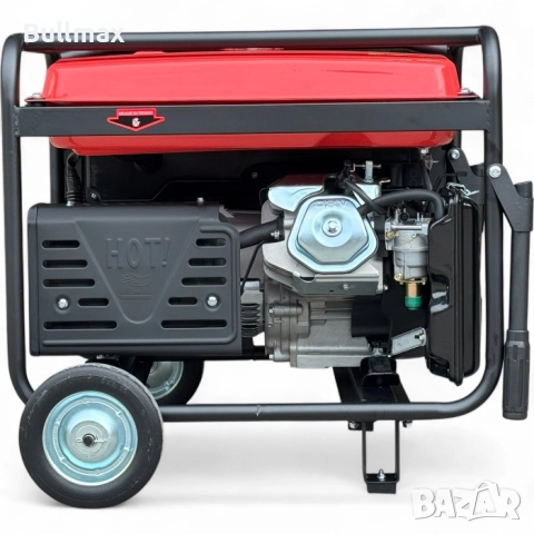  Бензинов генератор за ток Bullmax 7000, 7.0kW, преносим, 16HP, Монофазен, снимка 2 - Генератори - 52569748