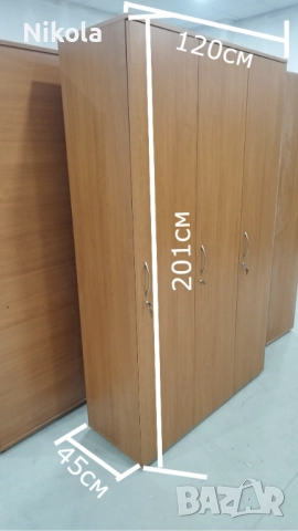 Гардероби за съблекалня с 3 - 4 врати 120/45/201см, гардероб за дрехи, снимка 3 - Гардероби - 51956083