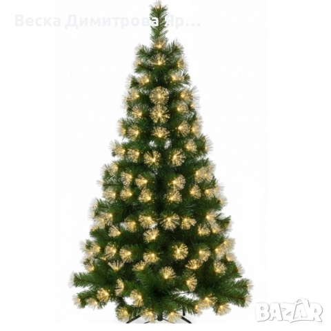 Коледна елха с вградени светлини - магията на Коледа - 150см