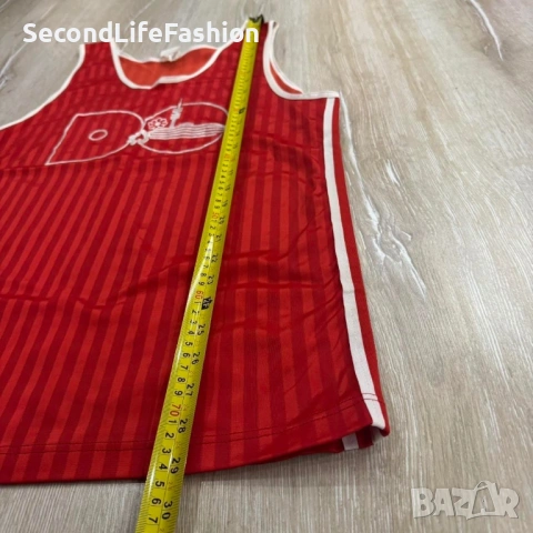 Мъжки винтидж потник Adidas от 80те размер М Олимпия Дортмунд , снимка 3 - Тениски - 53676540