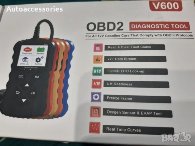 V600 OBD2/EOBD Автодиагностика, снимка 5 - Други инструменти - 52336507