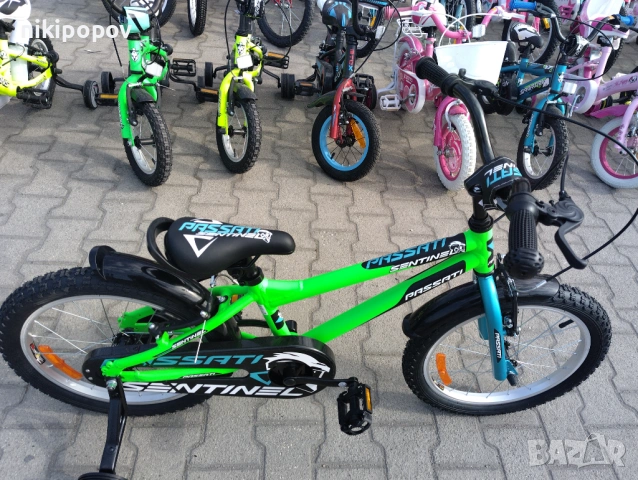 PASSATI Алуминиев велосипед 18" SENTINEL зелен, снимка 3 - Велосипеди - 53772956