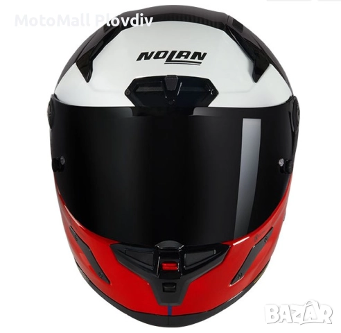 Каска Nolan X-804 RS Ultra Carbon Blocco 348 Black Red Blue White - Гланц ECE 22.06, снимка 5 - Аксесоари и консумативи - 51889682