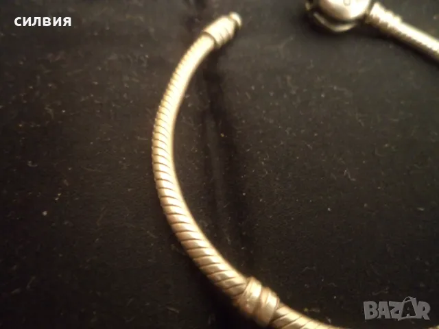 дамска сребърна гривна , снимка 2 - Гривни - 48022152