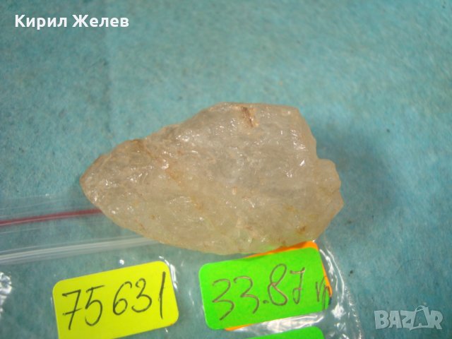 МЛЕЧЕН КВАРЦОВ КРИСТАЛ - САМОРОДЕН КЪС СКЪПОЦЕНЕН МИНЕРАЛ за КОЛЕКЦИЯ 75631, снимка 3 - Колекции - 35681322