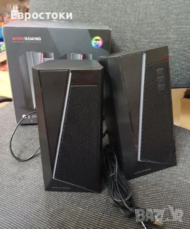 Тонколони за компютър Mars Gaming MS7, комплект високоговорители с RGB осветление, снимка 7 - Други - 48592670