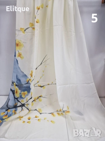 Дамски красив сатенен шал 1.80х0.90см