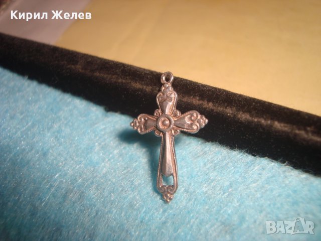 СТАРО СРЕБЪРНО КРЪСТЧЕ КРАСИВО ОРНАМЕНТИРАНО СРЕБРО 900 КРЪСТ 25208