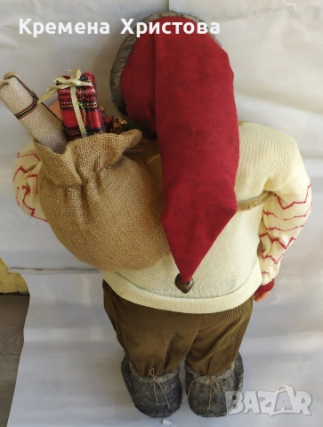 Дядо Коледа с чувал с подаръци , снимка 6 - Декорация за дома - 52847330