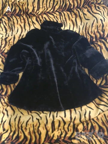 Елегантно дебело еко палто пелерина еко 120гр.об носено 4,5 пъти, снимка 5 - Палта, манта - 53024089