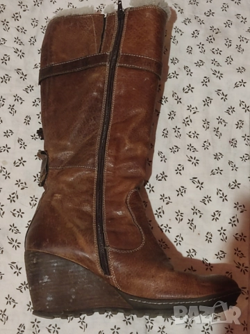 Дамски ботуши Дамски ботуши на висок ток Дамски ботуши естествена кожа, снимка 14 - Дамски ботуши - 52155531