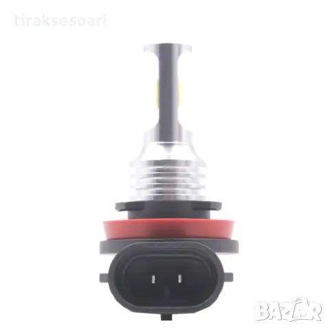 2 БРОЯ LED Диодни крушки H11 H8 100W 12V +100% повече светлина, снимка 4 - Аксесоари и консумативи - 48039593