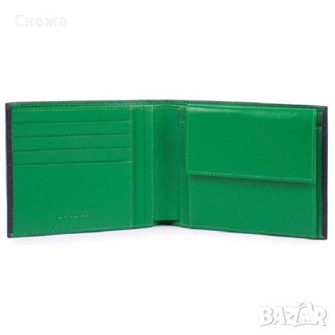 Piquadro Splash с RFID защита черен хоризонтален портфейл, снимка 2 - Портфейли, портмонета - 41508701