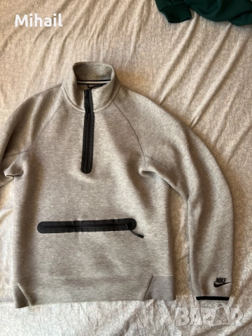 Nike Tech Fleece мъжки суитшърт – сив, снимка 2 - Суичъри - 56321748