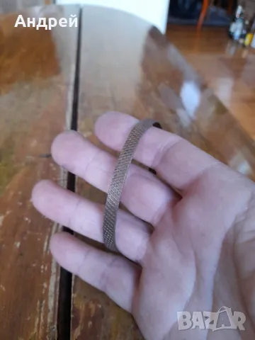 Стара медна,бакърена гривна, снимка 2 - Други ценни предмети - 49848766