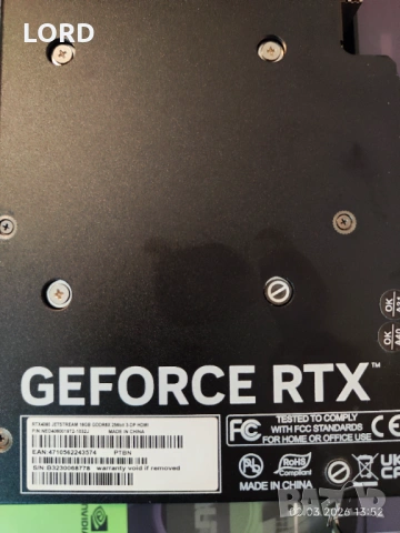 Видеокарта RTX 4080 16GB Palit GeForce JetStream DLSS 3, снимка 3 - Видеокарти - 53656729