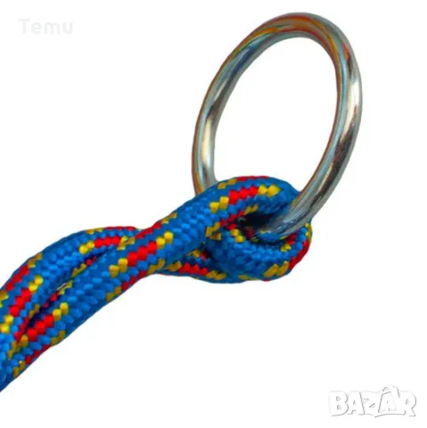 Детска люлка със закрепващи въжета и метални халки, снимка 1