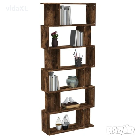 vidaXL Библиотека/разделител опушен дъб 80x24x192 см инженерно дърво(SKU:816059), снимка 2 - Други - 53337334