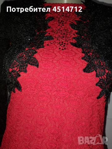 Маркова бутикова рокля с брюкселска дантела,уникат, снимка 2 - Рокли - 50812452