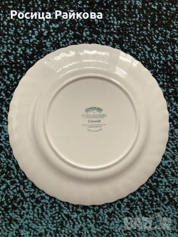 Голяма порцеланова чиния на Johnson Bros, снимка 2 - Антикварни и старинни предмети - 48433478