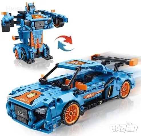 Конструктор Трансформер кола - робот от  611 части 🧱, снимка 4 - Конструктори - 48336834