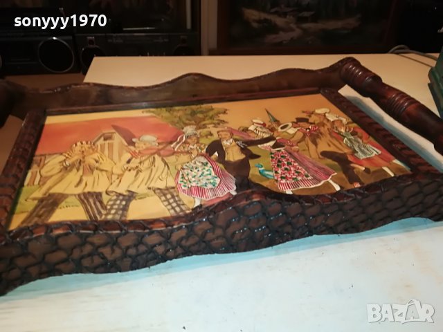 SOLD//ПОРЪЧАНА-bagnoles de lorne-картина/поднос от франция 1112221918, снимка 16 - Антикварни и старинни предмети - 38977062