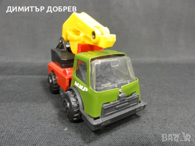 СТАРА РЕТРО СОЦ НРБ МЕТАЛНА ИГРАЧКА КАМИОН БАГЕР МИР РАЗГРАД, снимка 5 - Колекции - 50720304