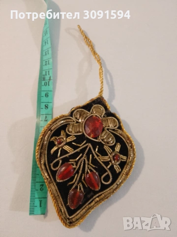 винтидж сърце, украса за елха, снимка 10 - Декорация за дома - 53019231