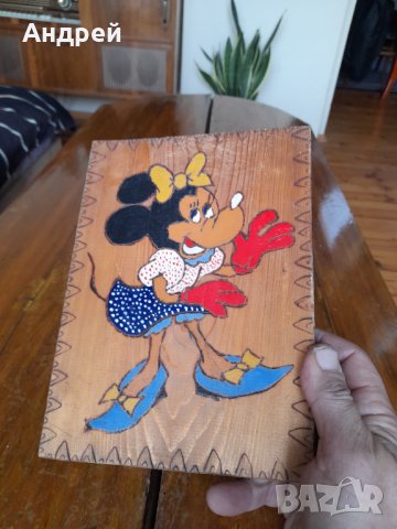 Стар сувенир,декорация Мини Маус, снимка 3 - Други ценни предмети - 39674868