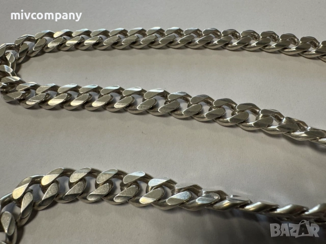 Сребърен синджир 83.4гр.56см., снимка 4 - Колиета, медальони, синджири - 53354754