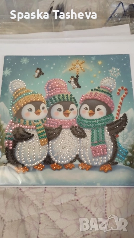 Коледни диамантени картички , снимка 16 - Декорация за дома - 52617907