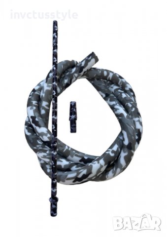 Комплект: Силиконов маркуч, накрайник и конектор (Камуфлаж)