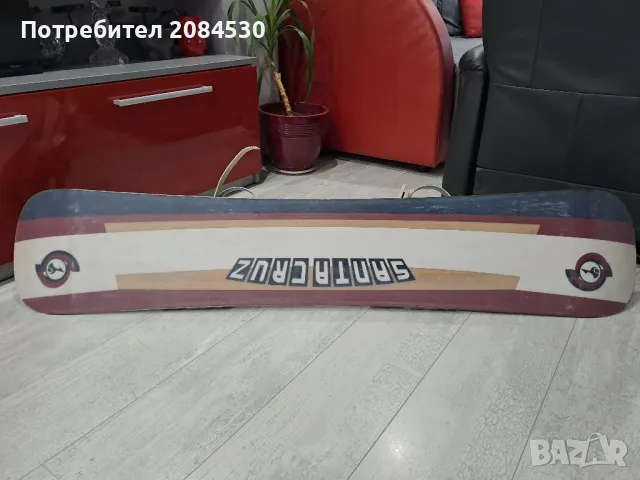 Сноуборд  SANTA CRUZ 151см + автомати PRESCON, снимка 7 - Зимни спортове - 48613341