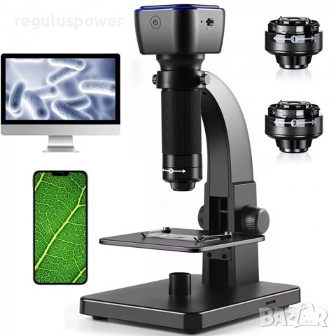 Дигитален Wi-fi микроскоп 5 Mp, 2000Х, 2 обектива, USB към компютър, Led осветление , снимка 1 - Ремонт на телефони - 39123661