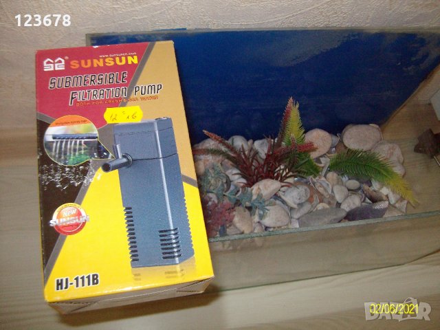 аквариум с принадлежности, снимка 2 - Други стоки за дома - 33958006