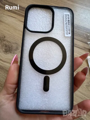 Чисто нов черен магнитен кейс за IPhone 15 Pro Max !, снимка 1