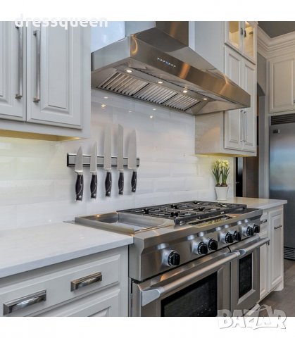 2924 Магнитна алуминиева поставка за кухненски ножове, снимка 4 - Аксесоари за кухня - 34265460