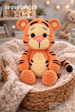 Ръчно Изплетен Тигър "Амигуруми"