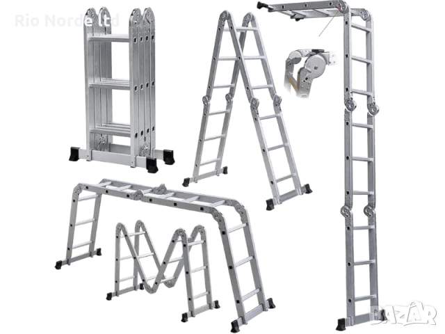 Стълба 4х3 мулти алуминиева 150кг 3,7м