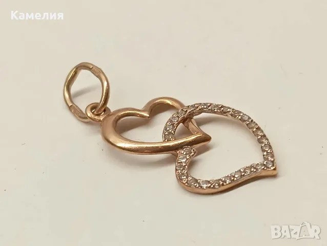 Руско злато. Висулка с брилианти , снимка 6 - Колиета, медальони, синджири - 56326557