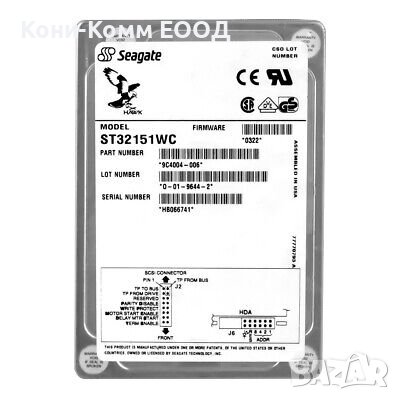 HDD 3.5` SCSI 2.15Gb Seagate ST32151WC, снимка 1 - Твърди дискове - 40572775