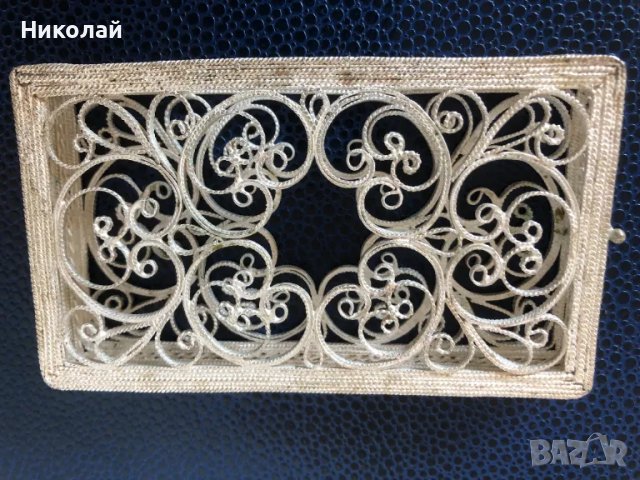 Визитник, руски сребърен филигран, ръчна изработка, сертификат, подаръчна кутия, нов идея за подарък, снимка 11 - Други - 47329994