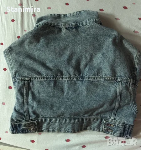 Дънково яке Bershka denim, снимка 3 - Якета - 56038866