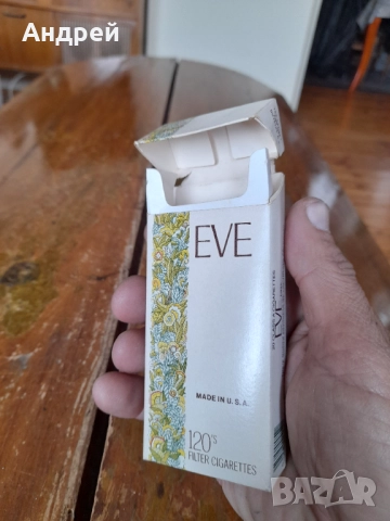 Кутия от цигари Eve, снимка 2 - Колекции - 52940612