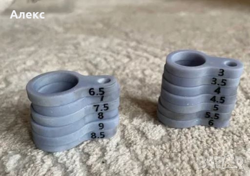 3D Халки за мерене пръстени, снимка 2 - Изработка на бижута и гривни - 36090480
